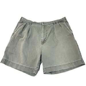 Banana Republic‎ Shorts Mens 40 Green Flat Front Chino Pockets Preppy EUC